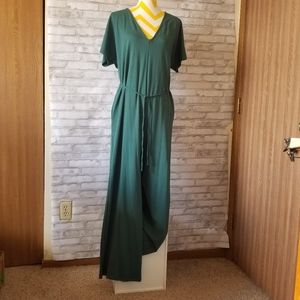 Amour Vert Laurelei Jumpsuit in Botanical Green L